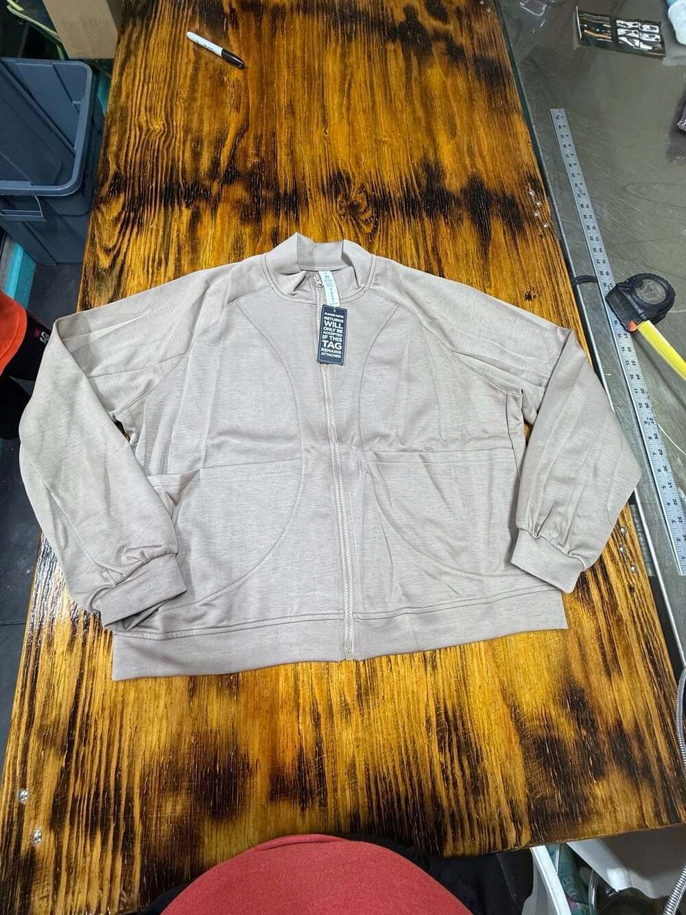 BMJL Zip Up Jacket Size XL Khaki